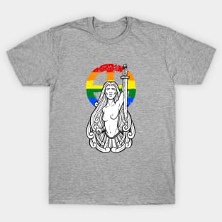 Lesbian pride lady of the lake gay lgbt T-Shirt